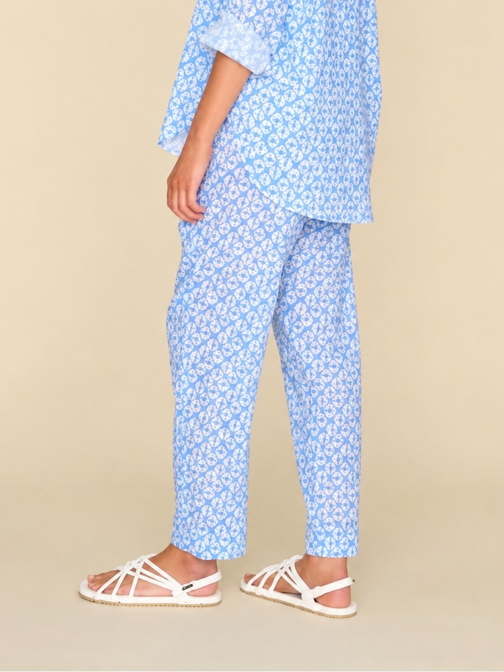 XiRENA Light Blue Printed Relaxed Pants